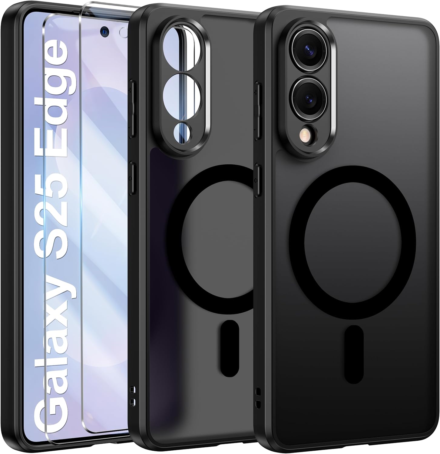 Samsung Galaxy S25 Edge Case Magsafe Phone Cover + Glass Screen Protector