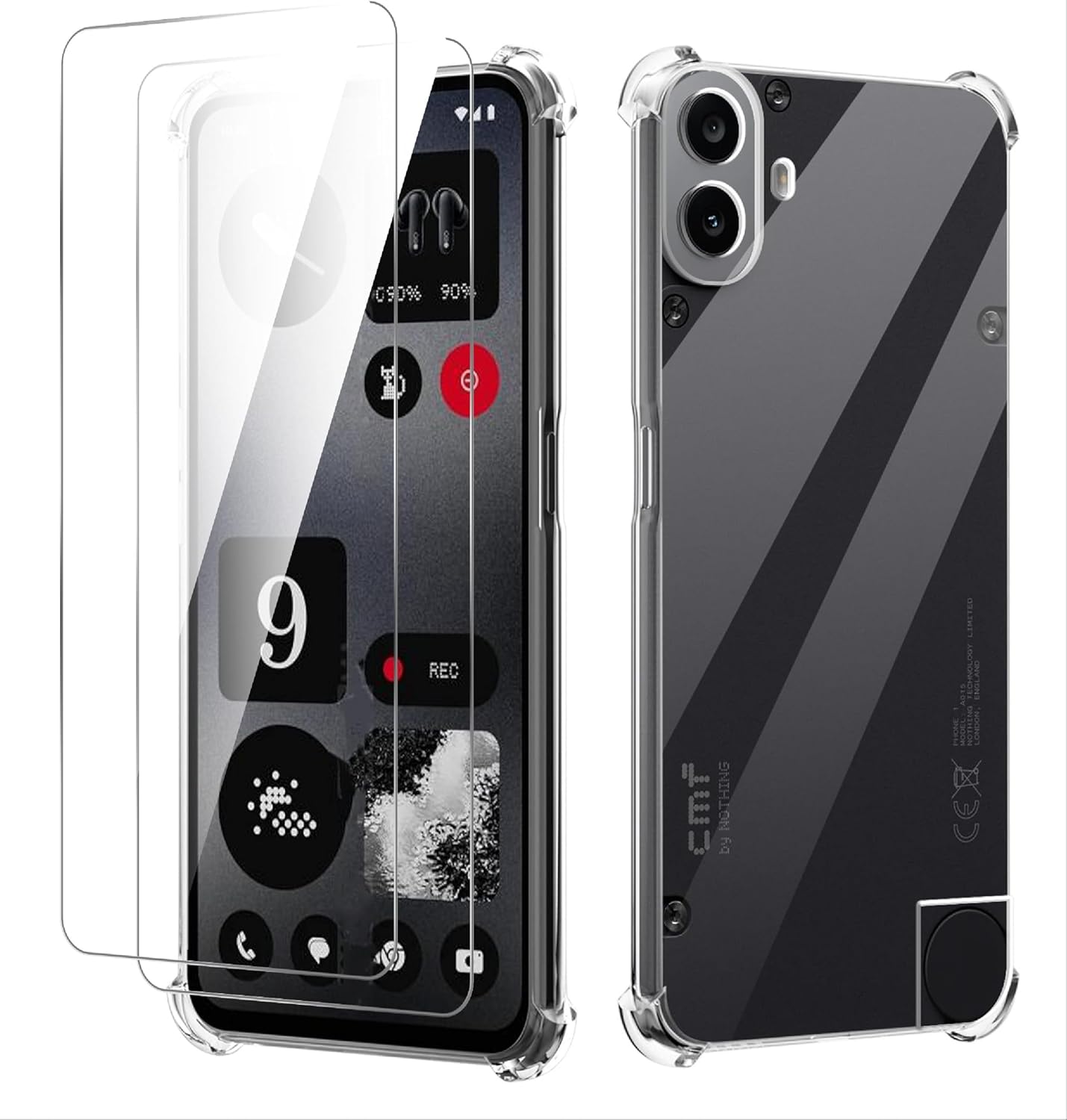 Nothing CMF Phone 1 Case Clear Phone Cover & Screen Protector
