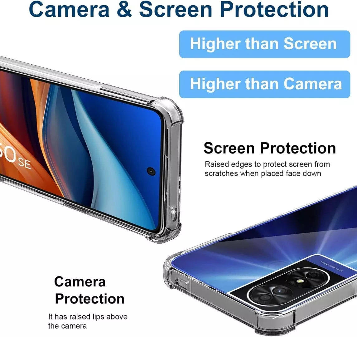 TCL 505 Case Clear Silicone Shockproof Gel Phone Cover