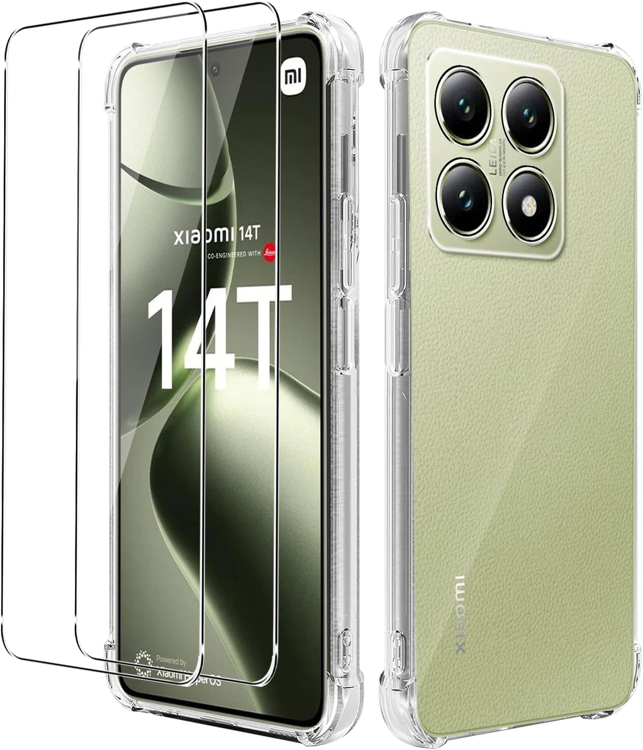 Xiaomi 14T / 14T Pro Case Clear Phone Cover & Screen Protector