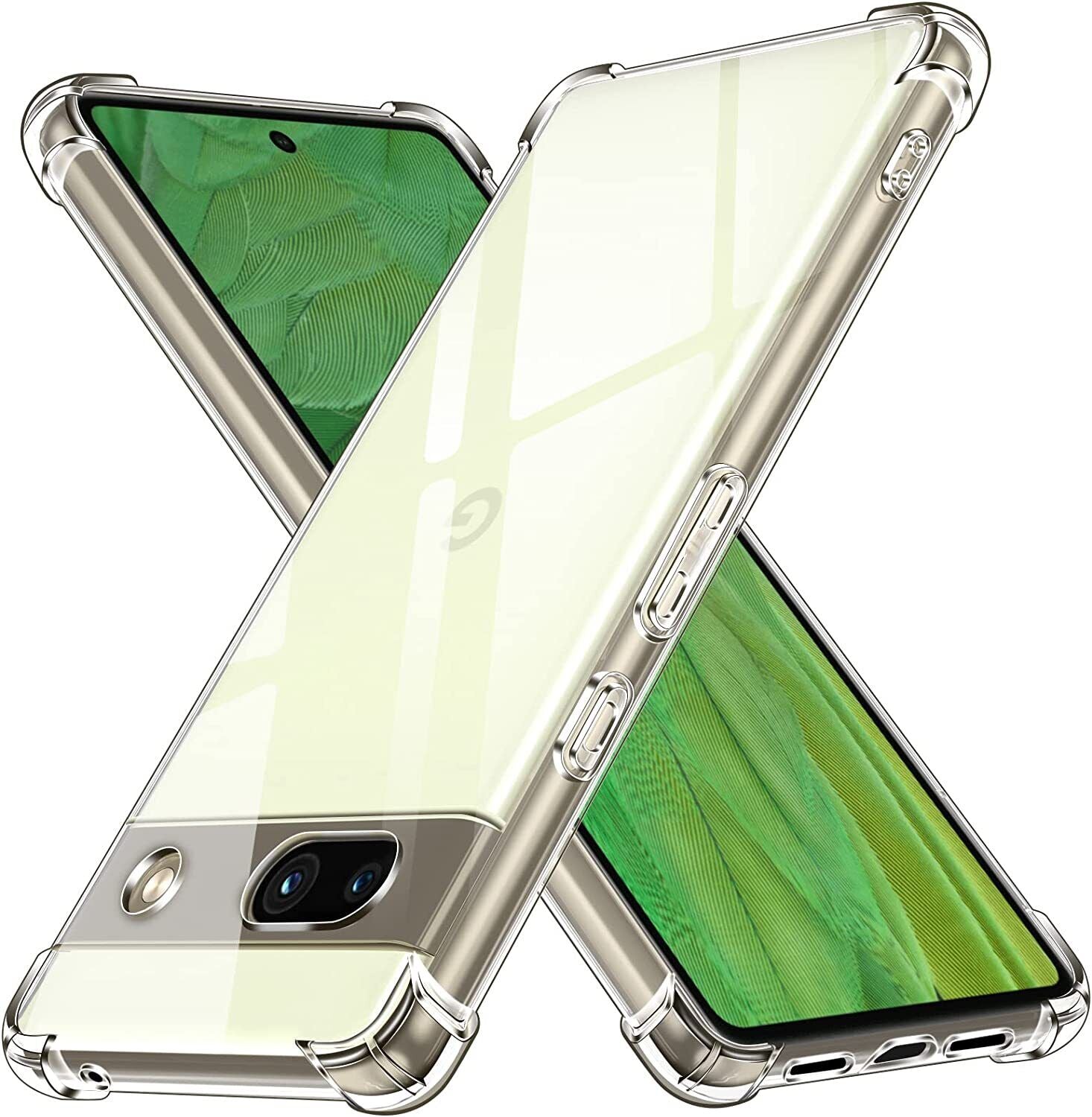 Google Pixel 7a Case Clear Phone Cover & Screen Protector