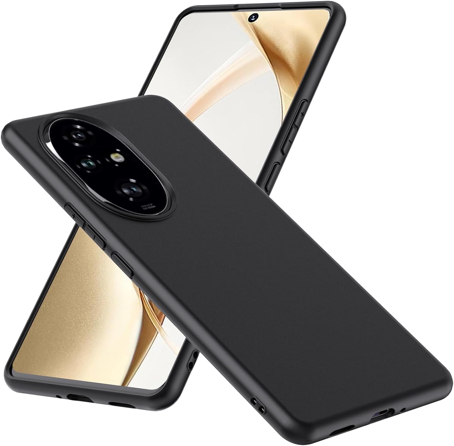 Honor 200 Case Matte Soft Black Gel Phone