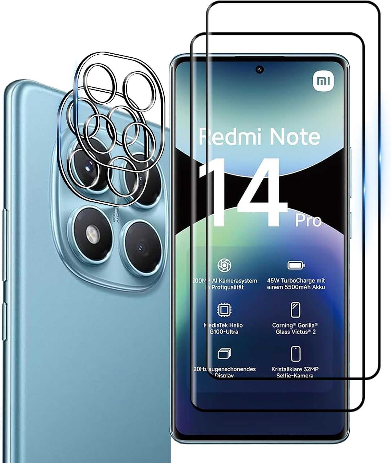 Xiaomi Redmi Note 14 Pro 4G Screen Protector & Camera lens