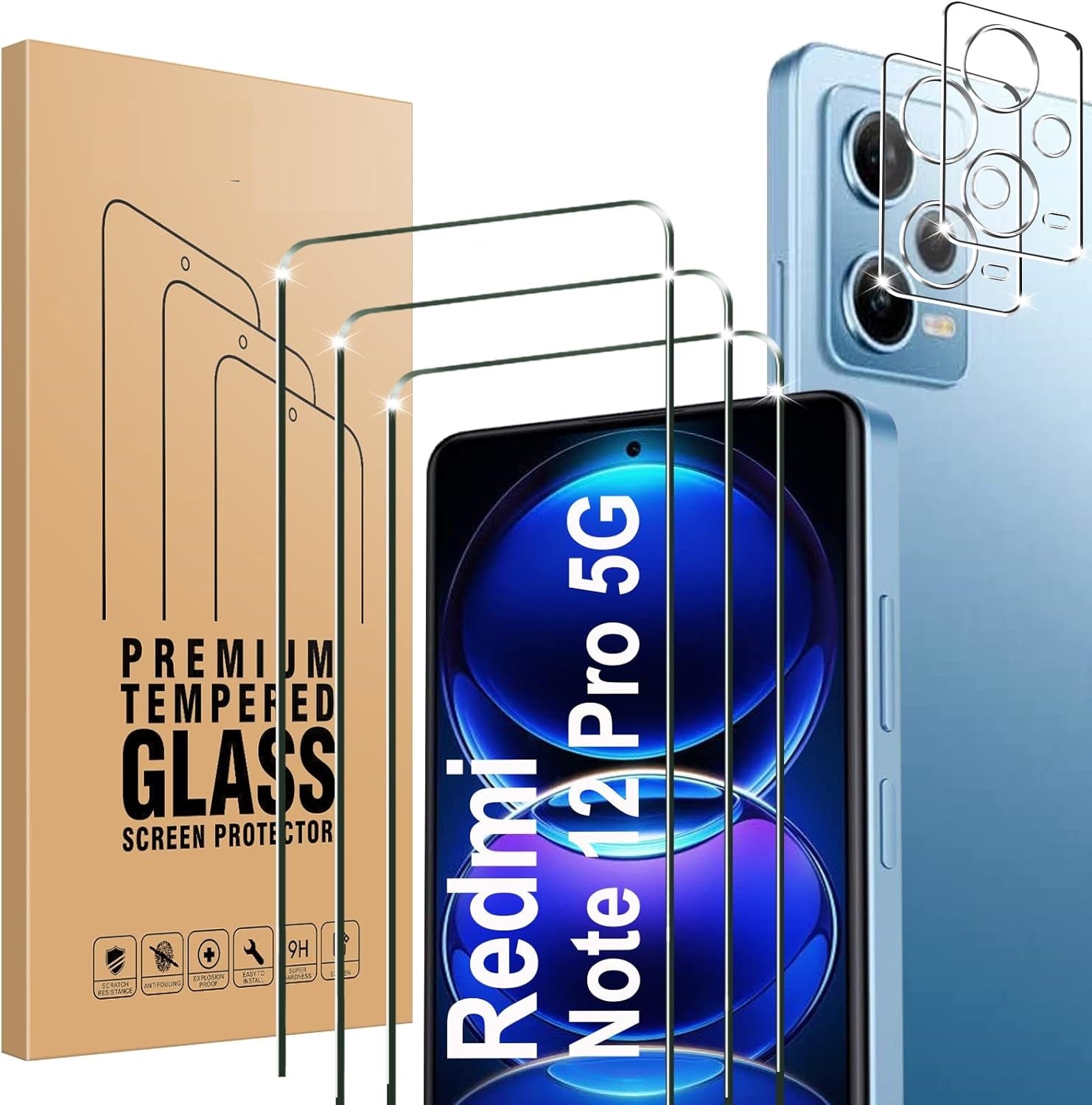 Xiaomi Redmi Note 12 Pro 5G Screen Protector & Camera lens