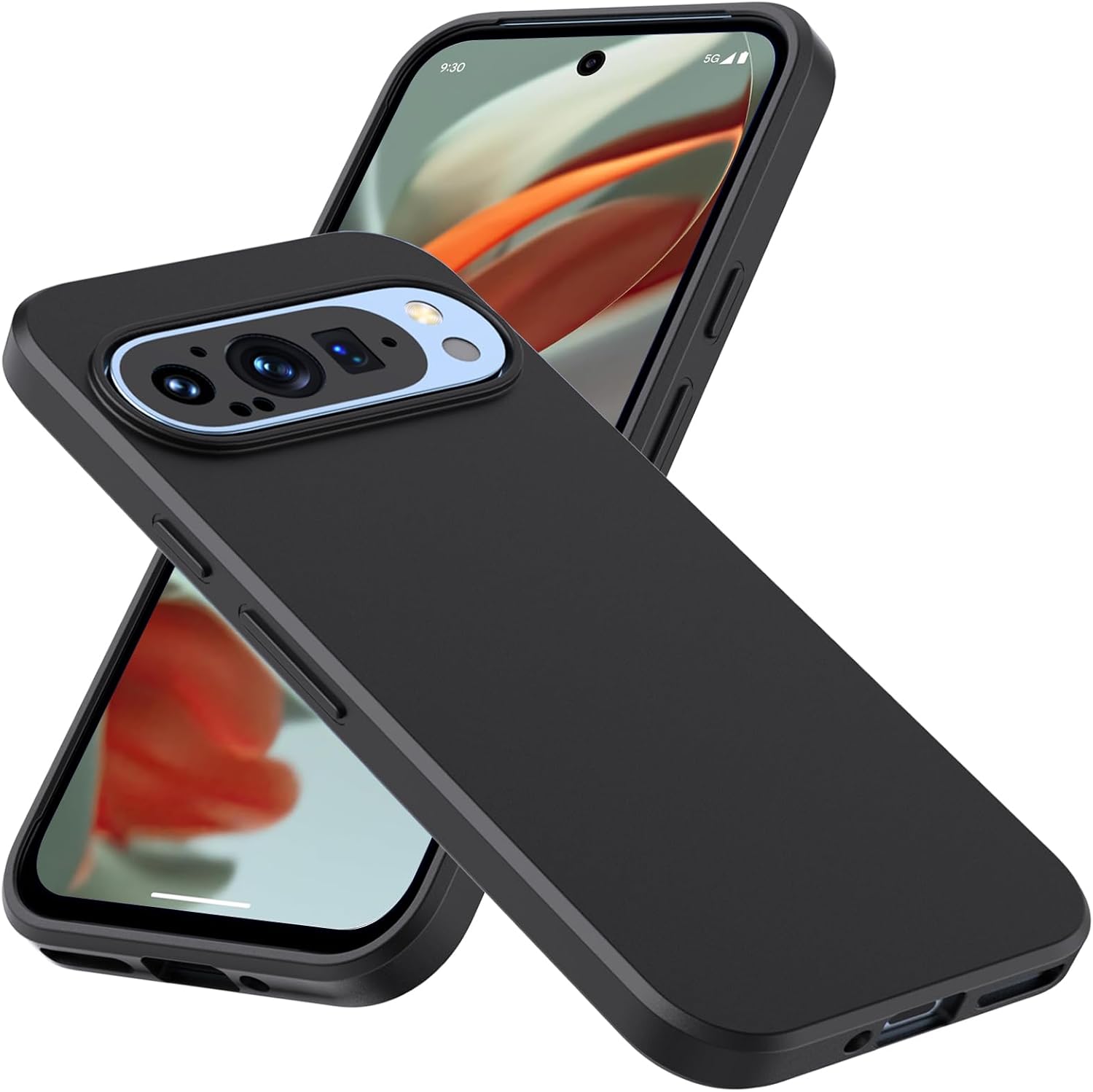 Google Pixel 10 10 Pro 10 XL Case Matte Soft Black Gel Phone Cover