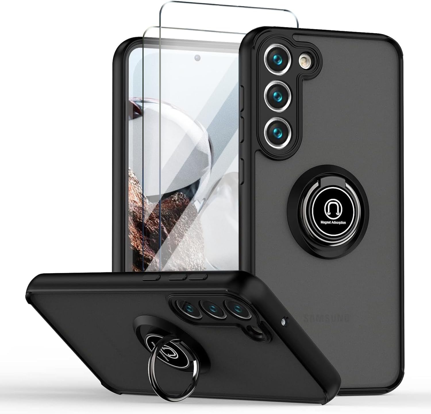 Samsung Galaxy S25 / S25 / Plus / S25 Ultra  Case Kickstand Cover Heavy Duty & Screen Protector
