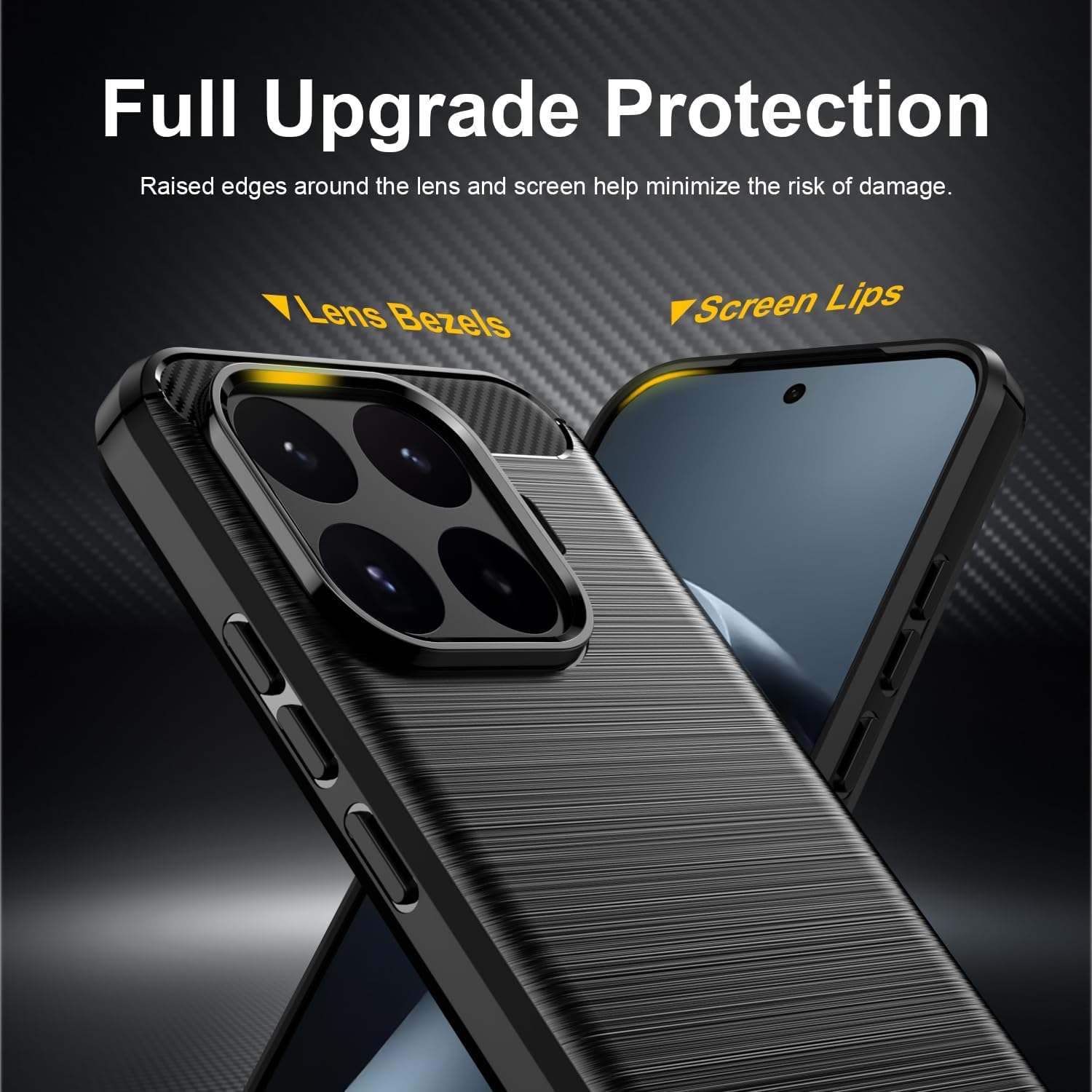 Xiaomi 17T / Xiaomi 17T Pro Case Carbon Fibre Phone Cover