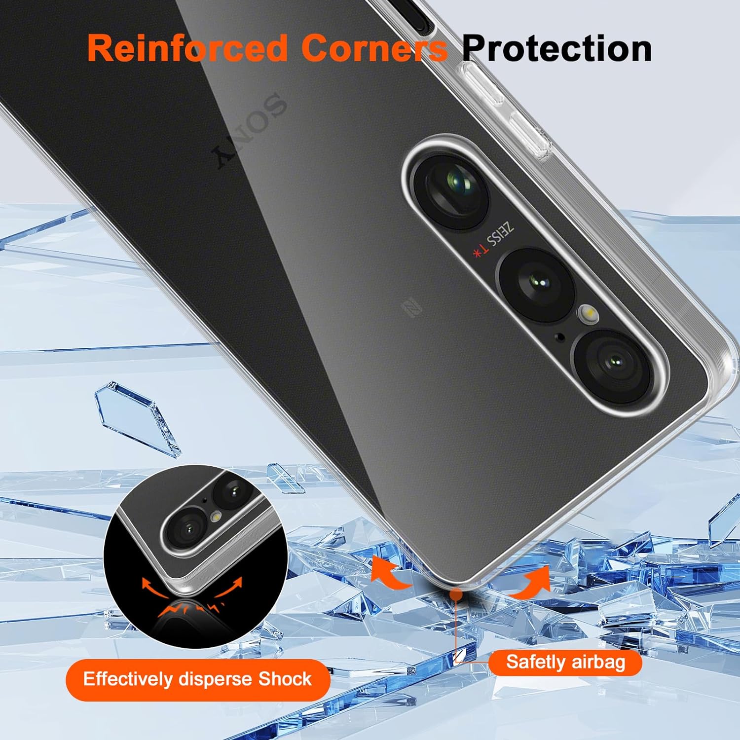 Sony Xperia 1 VI Case Clear Silicone Gel Phone