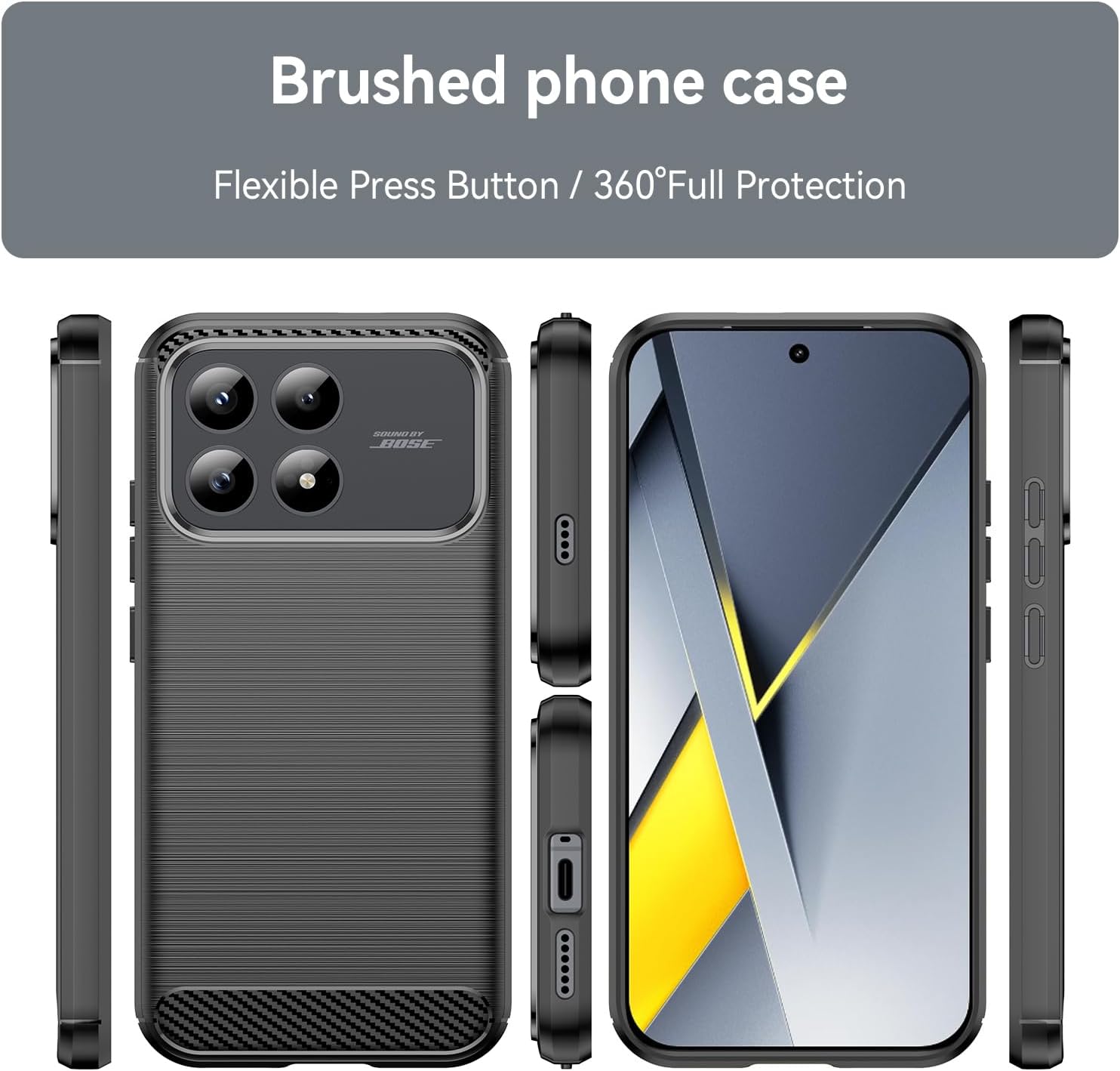 Xiaomi Poco F8 Pro / F8 Ultra Case Carbon Fibre Phone Cover