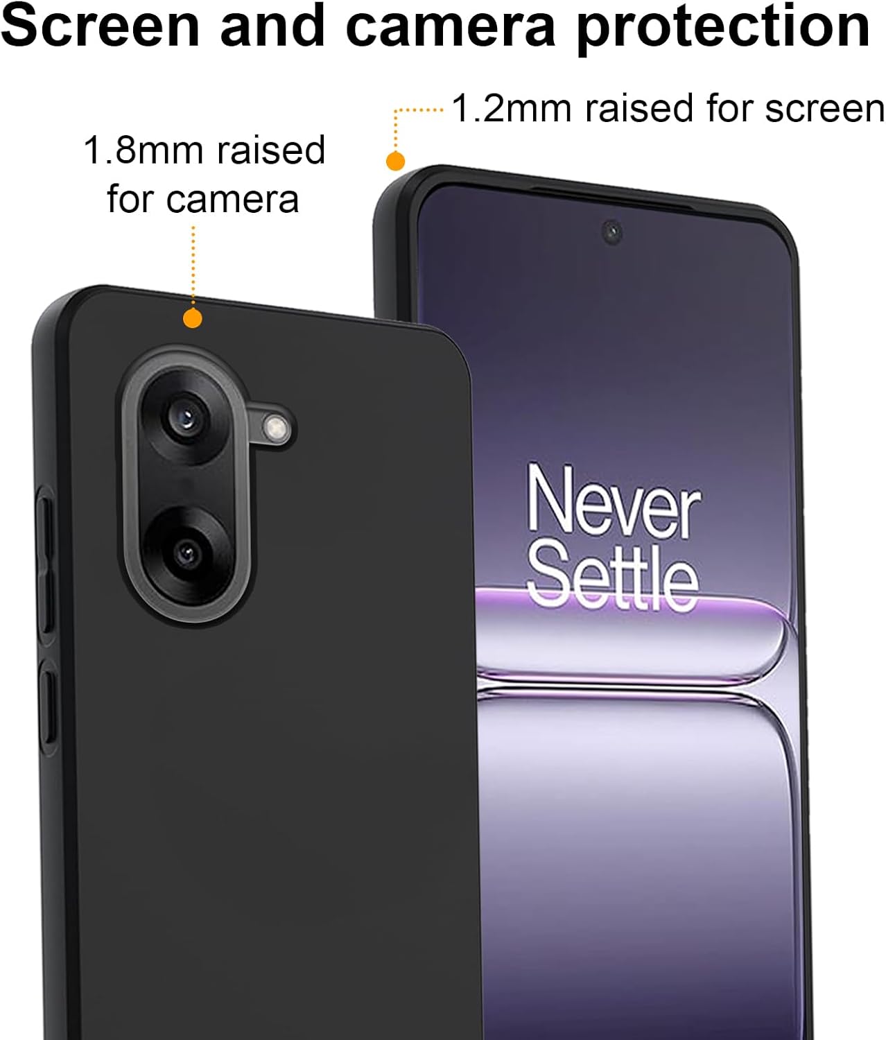 OnePlus Nord CE5 Case Matte Soft Black Gel Phone Cover