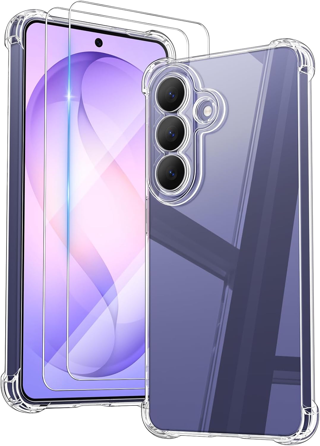Samsung Galaxy S26 FE Case Clear Phone Cover & Screen Protector