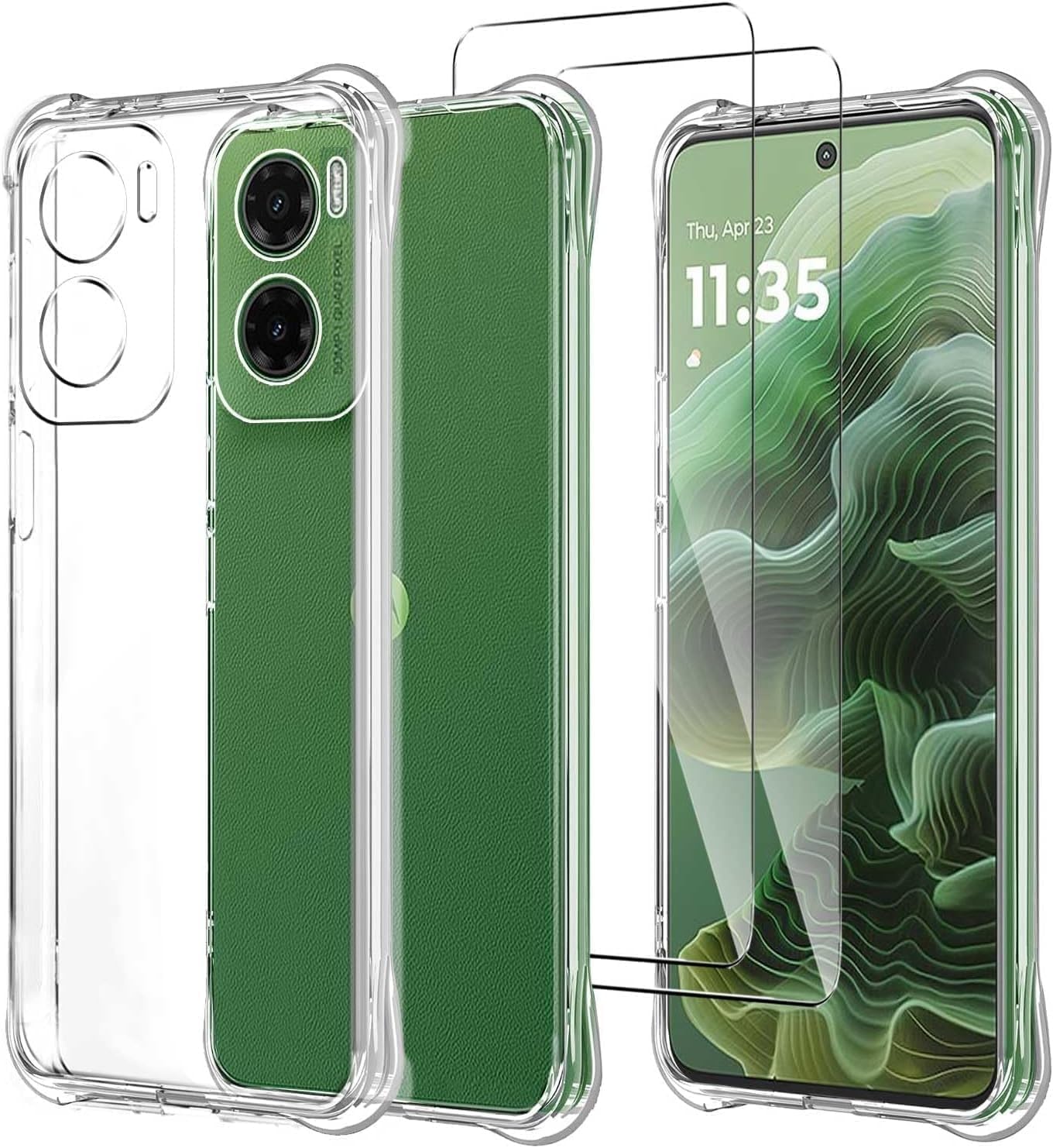 Motorola Moto G06/G06 Power Case Clear Phone Cover & Screen Protector