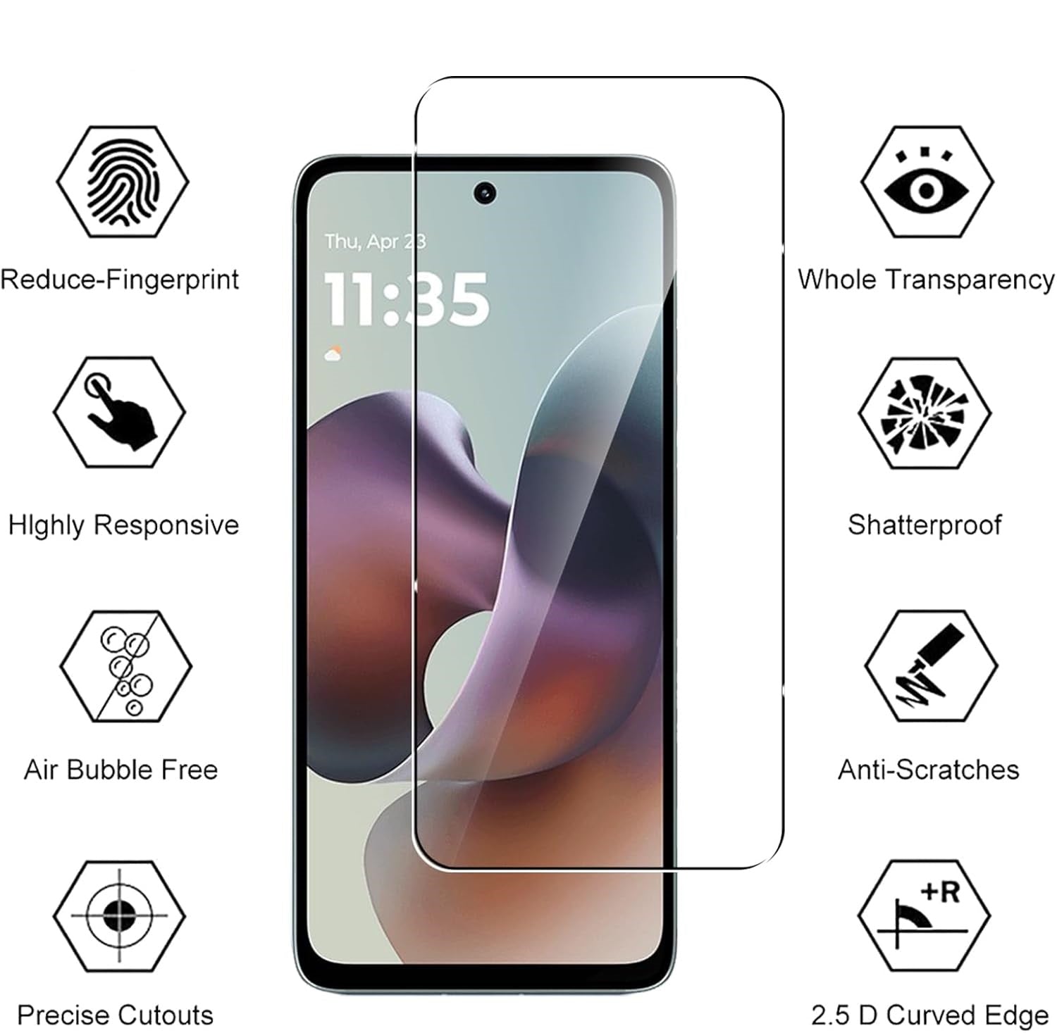 Motorola Moto G56 Screen Protector Glass [2 Pack]