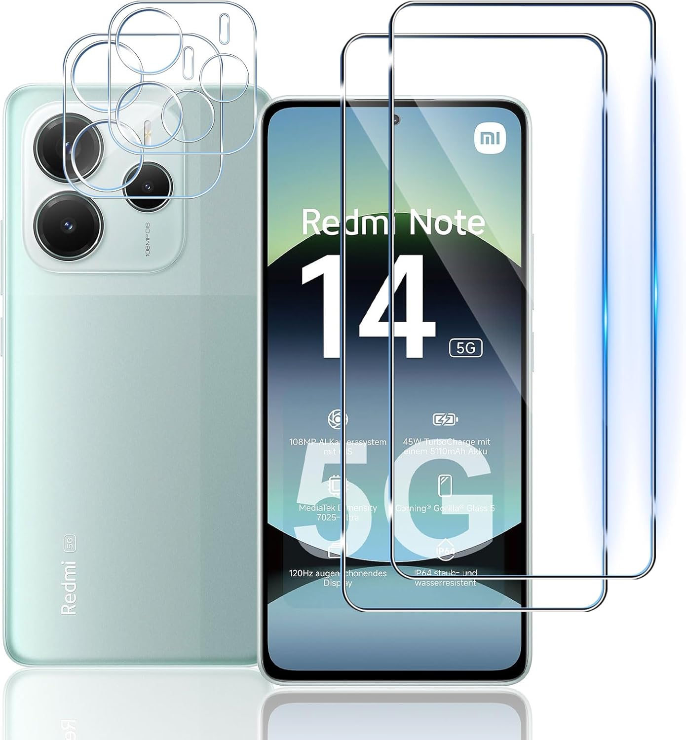Xiaomi Redmi Note 14 5G Screen Protector & Camera lens