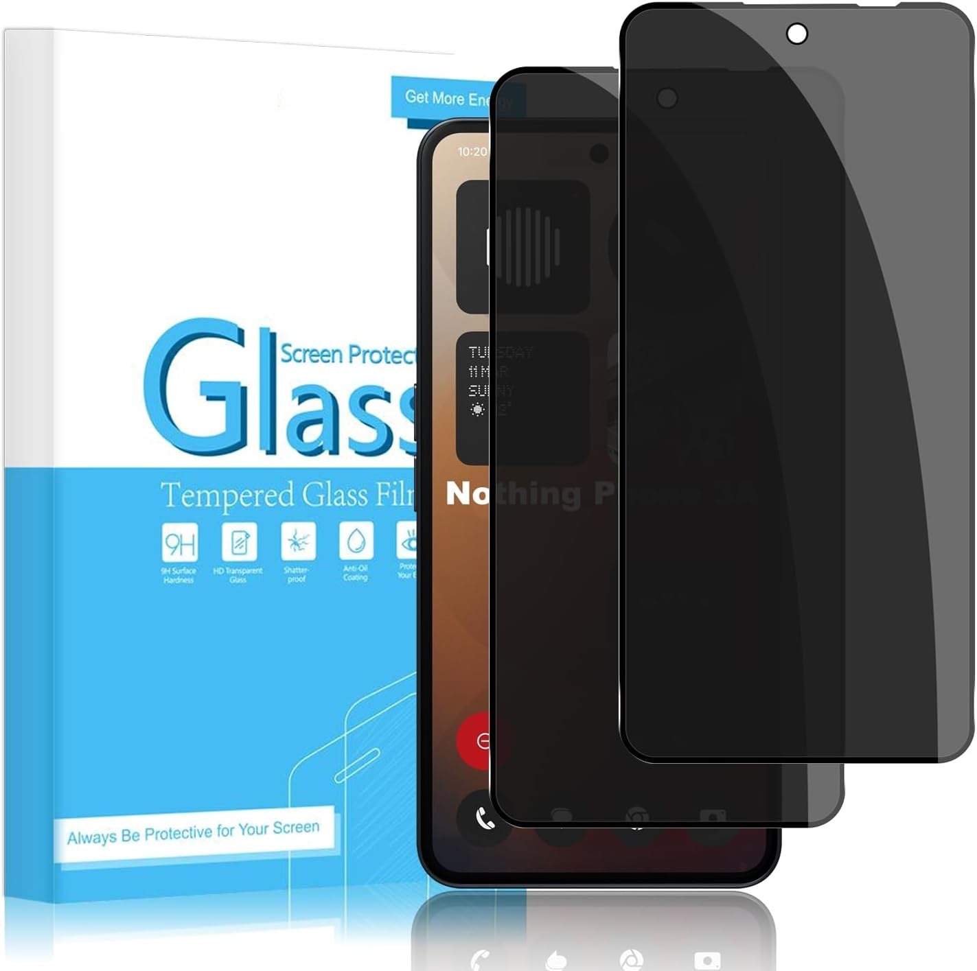 Nothing Phone 3a / 3A Pro Screen Protector Privacy Anti-Spy Glass