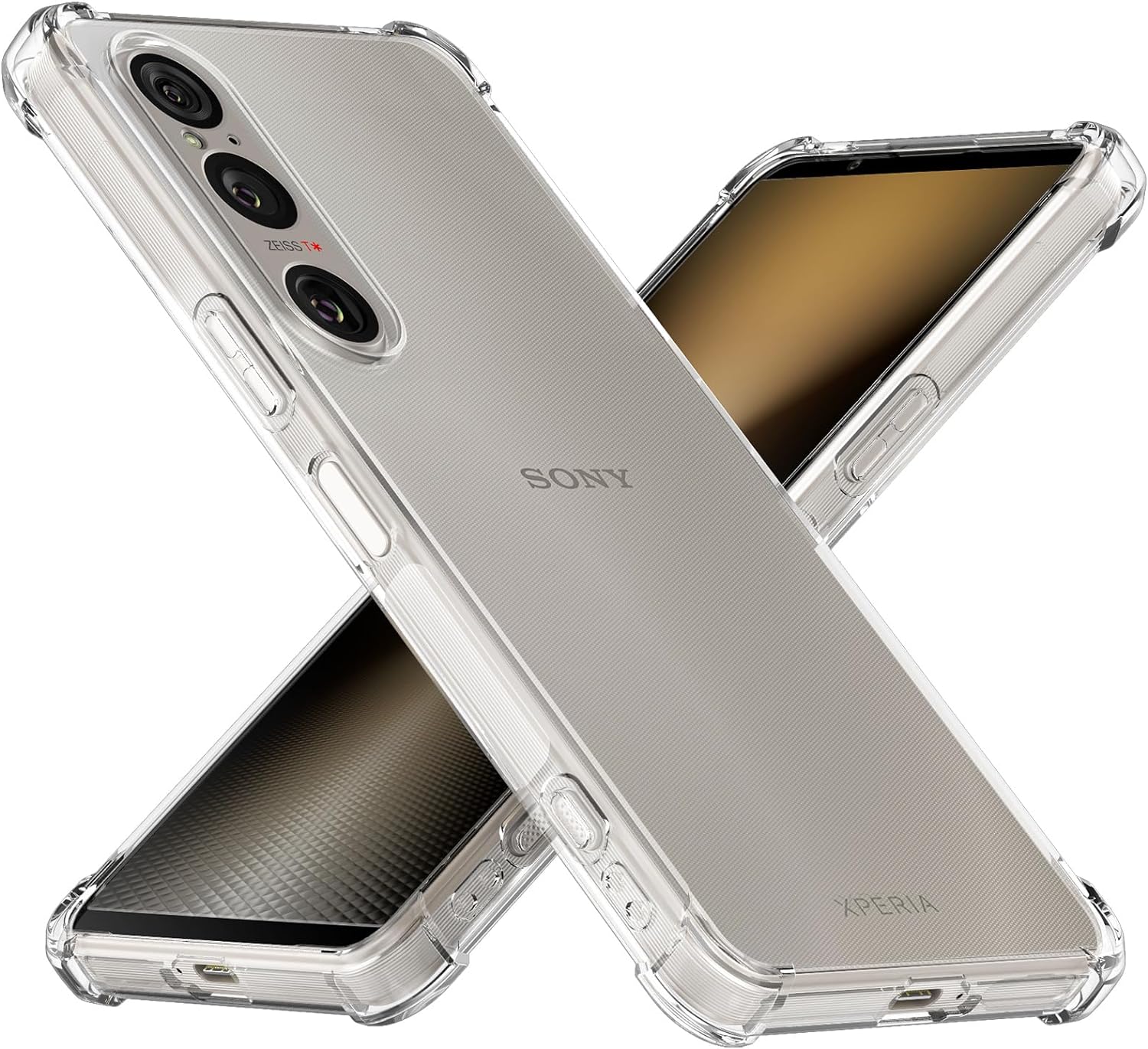 Sony Xperia 1 VI Case Clear Phone Cover & Screen Protector