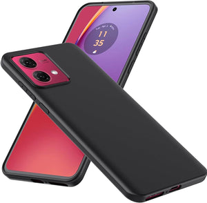 Motorola Moto G84 5G Case Matte Soft Black Gel Phone Cover