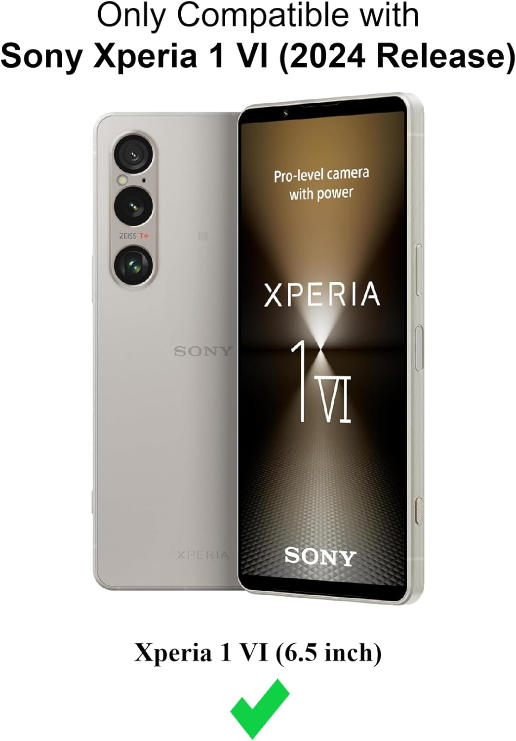 Sony Xperia 1 VI Case Clear Silicone Shockproof Gel Phone Cover