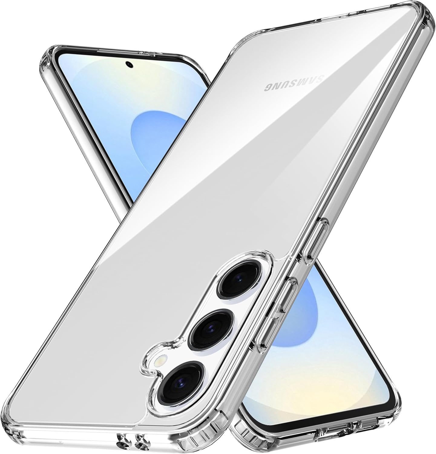 Samsung Galaxy S25 / S25 / Plus / S25 Ultra  Case Clear Phone Cover & Screen Protector
