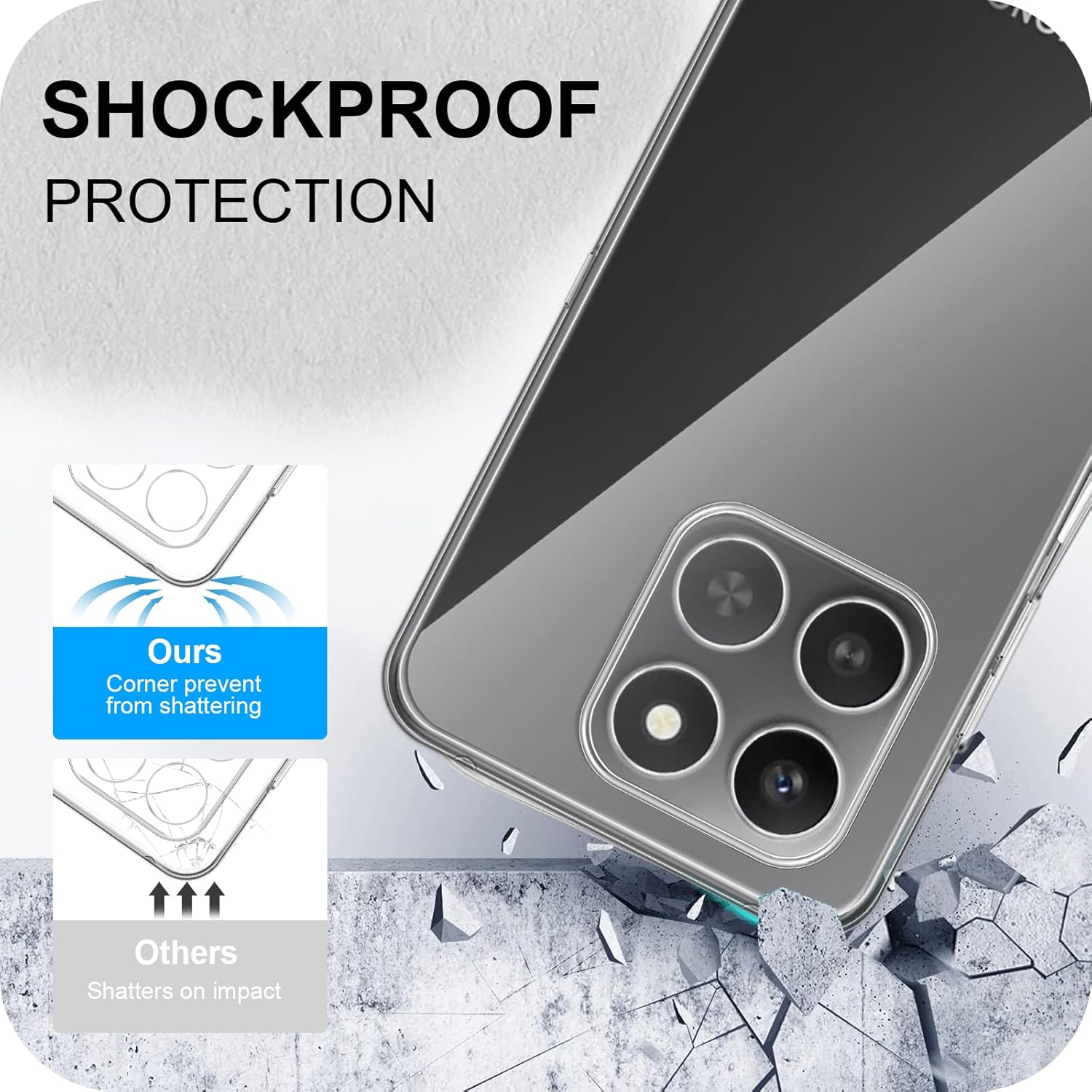 Honor 400 Smart Case Clear Gel Phone Cover