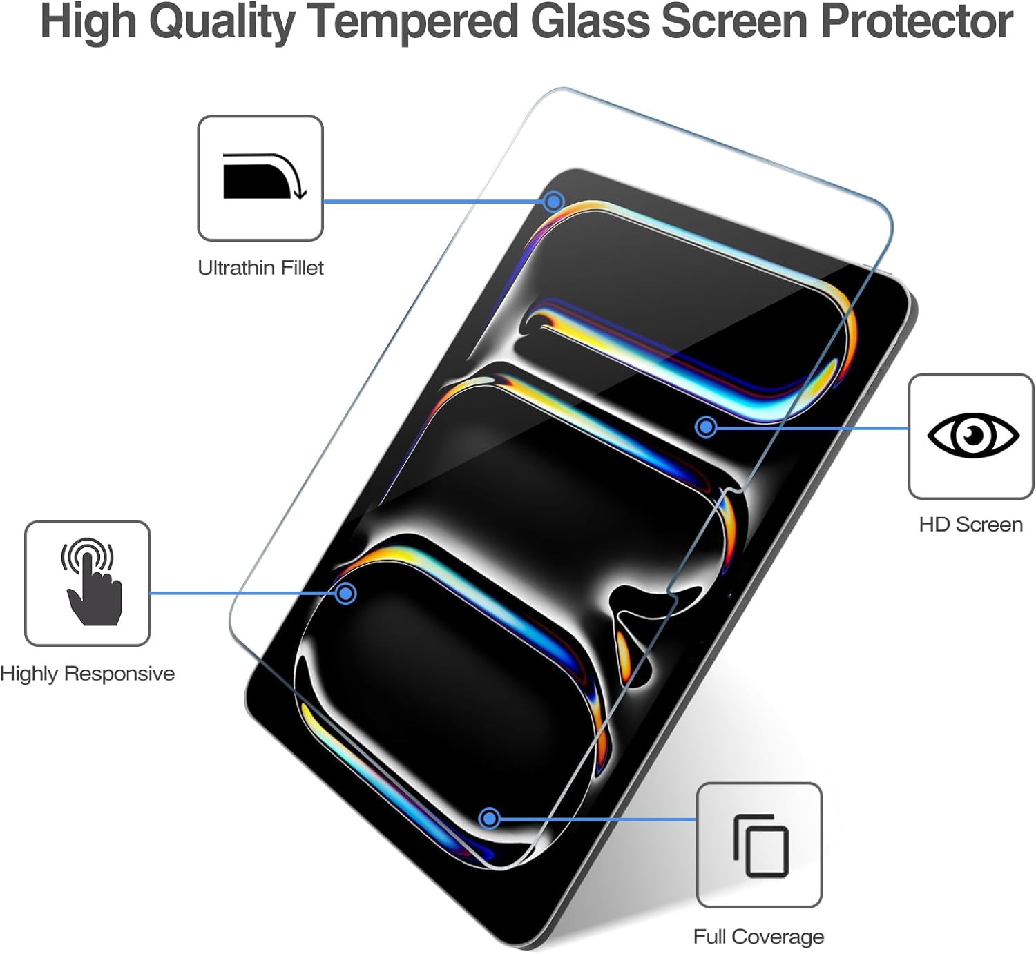 Apple iPad Air 11 13 2025 Screen Protector Glass A16 11TH Gen M3