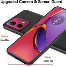 Motorola Moto G84 5G Case Matte Soft Black Gel Phone Cover