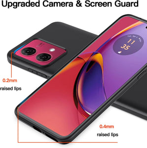 Motorola Moto G84 5G Case Matte Soft Black Gel Phone Cover