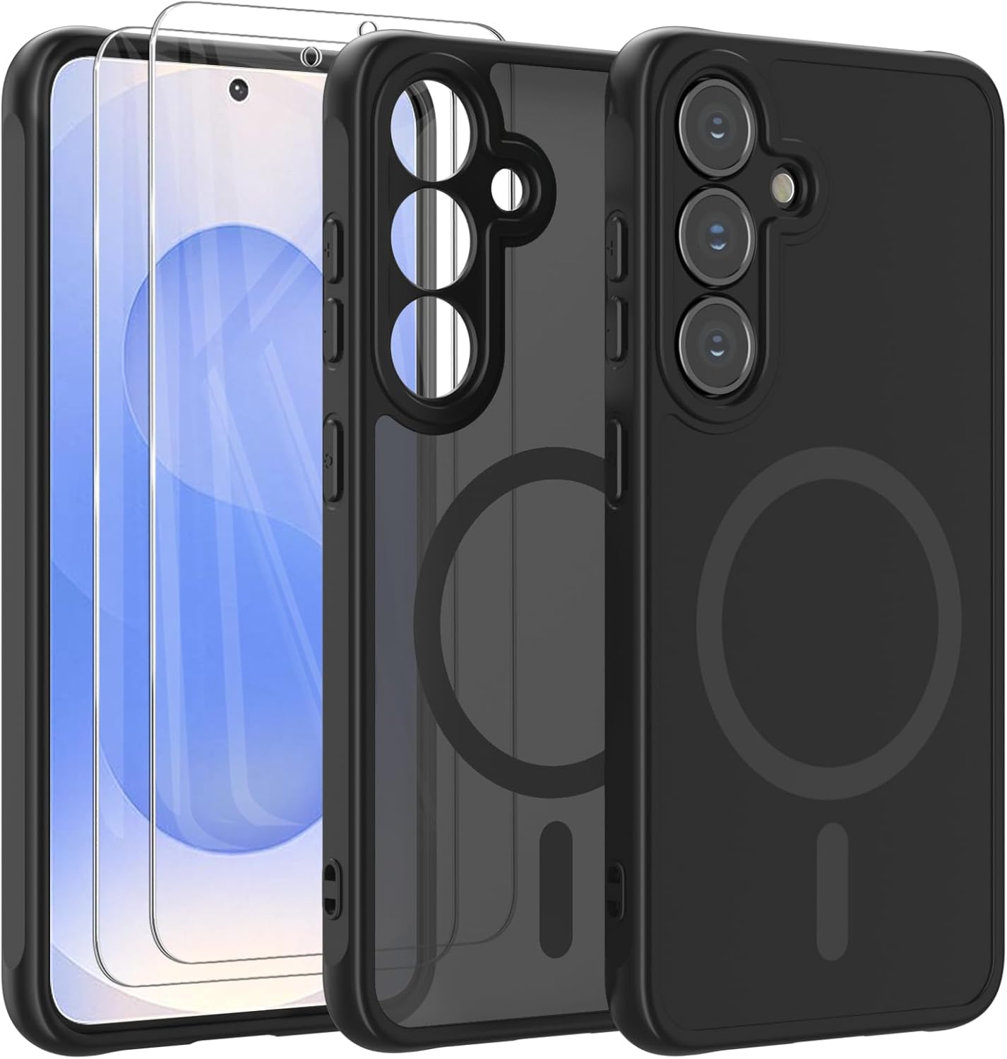 Samsung Galaxy S25 / S25 / Plus / S25 Ultra Case Magsafe Phone Cover + Glass Screen Protector
