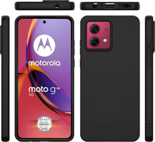 Motorola Moto G84 5G Case Matte Soft Black Gel Phone Cover