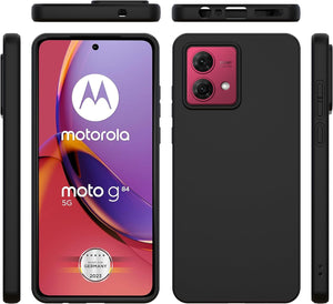 Motorola Moto G84 5G Case Matte Soft Black Gel Phone Cover