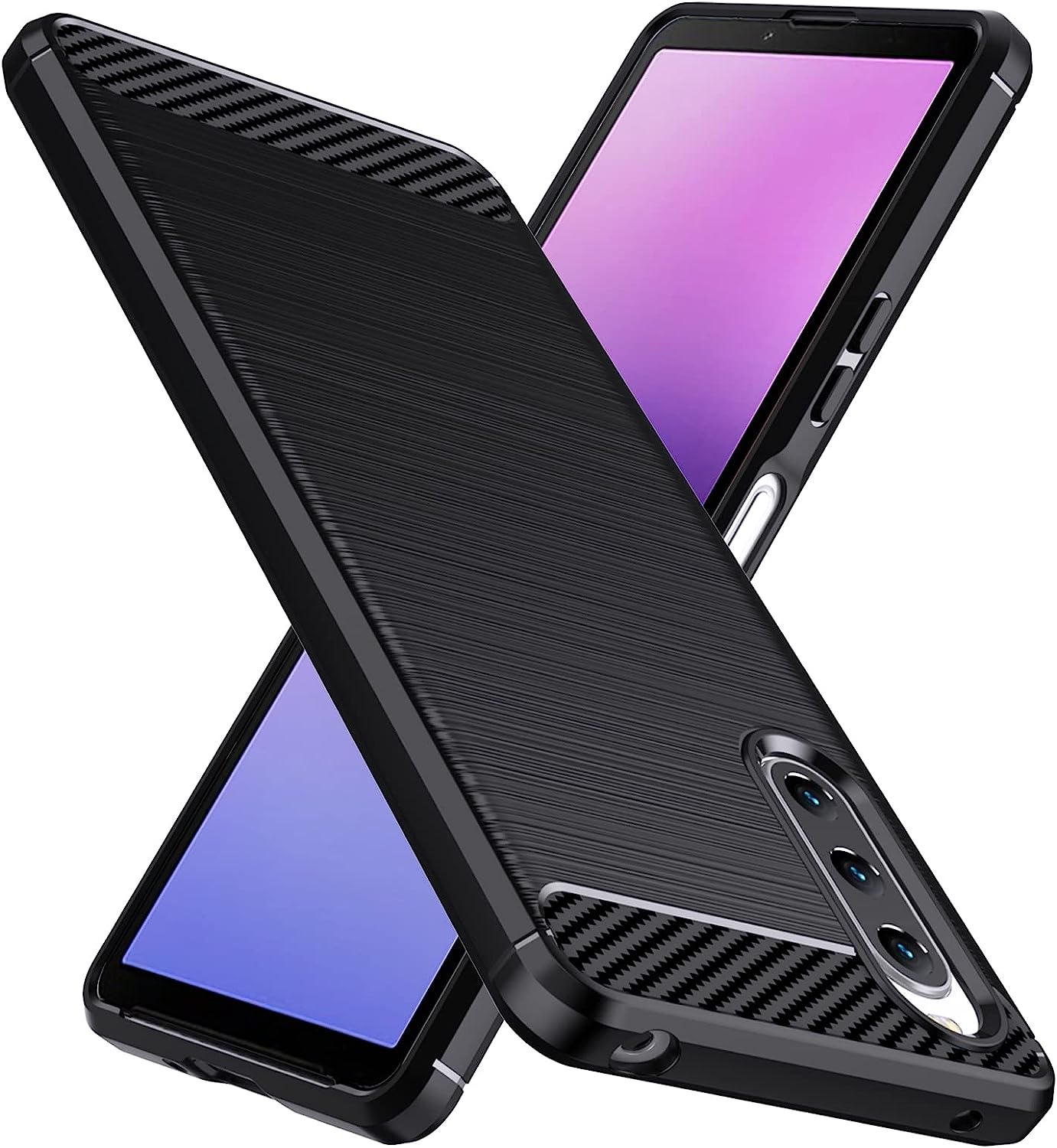 Sony Xperia 10 V Case Case Carbon Fibre Phone Cover