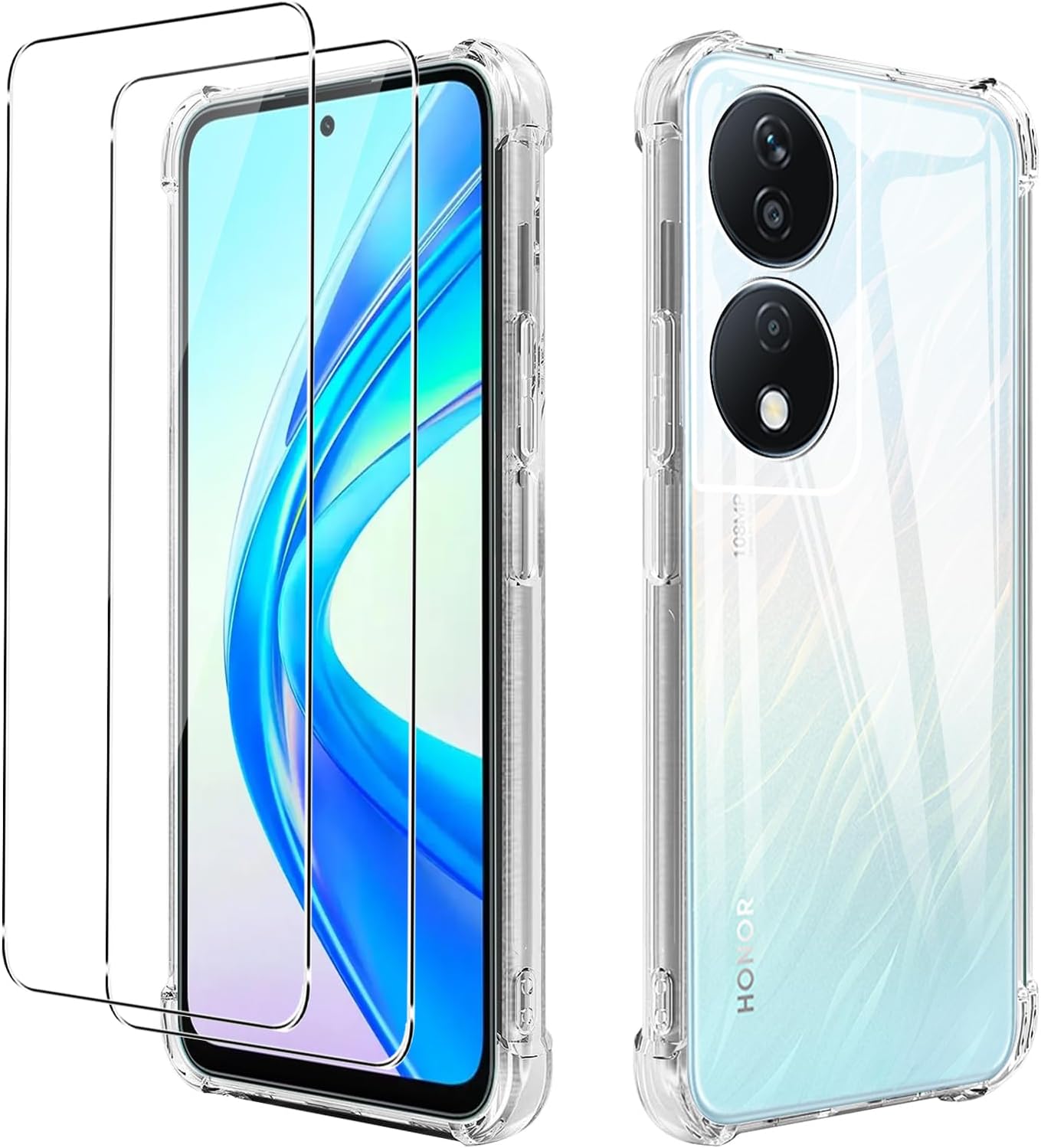 Honor 90 Smart Case Clear Silicone Shockproof Gel Phone Cover