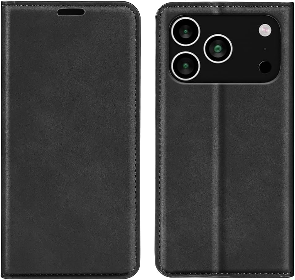 iPhone 17 Air Pro Max Case Leather Wallet Flip Book Stand Phone Cover RFID