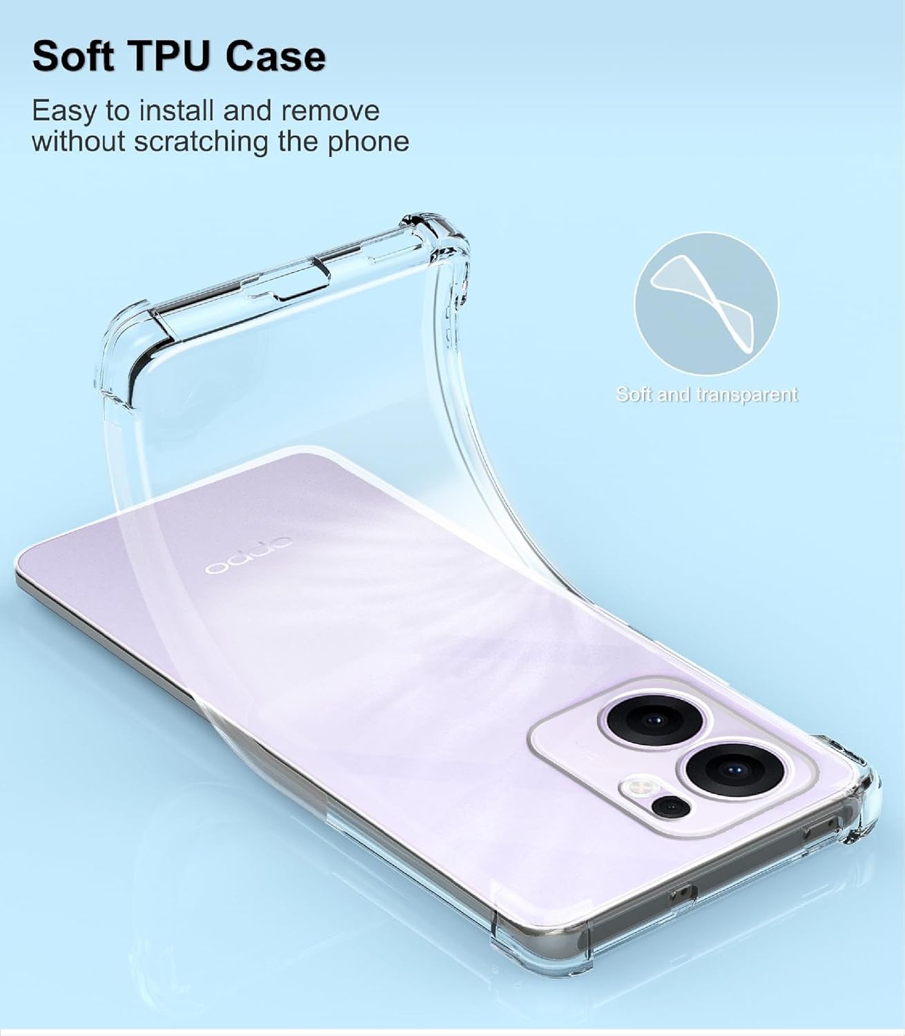 OPPO Reno 13 FS 5G / 13 F 5G Case Clear Phone Cover