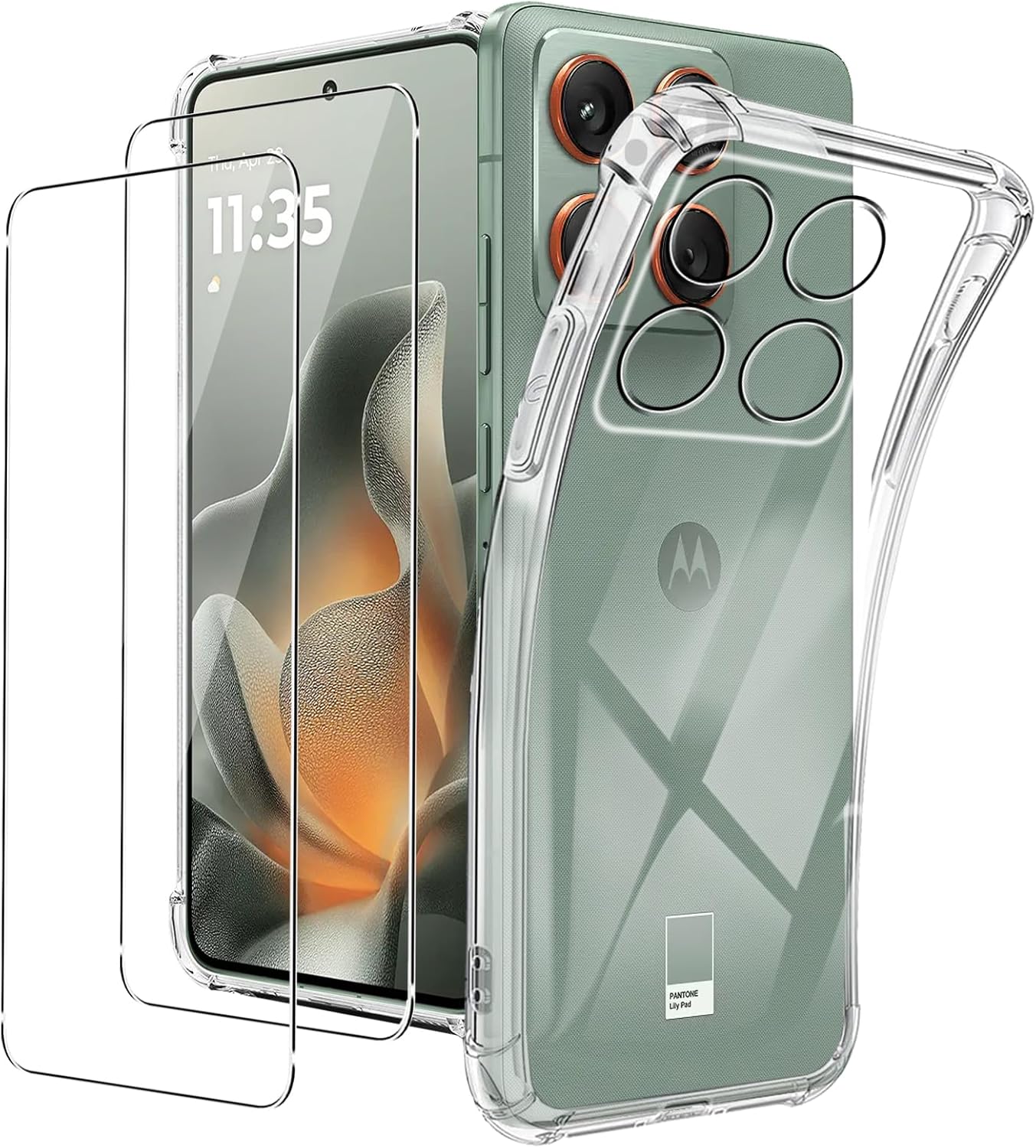 Motorola Edge 70 Fusion Case Clear Phone Cover & Screen Protector