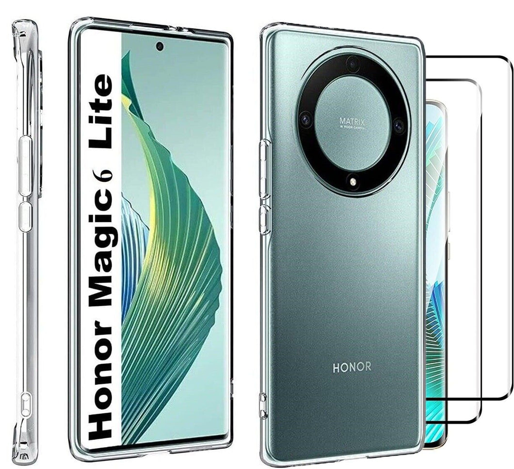 Honor Magic 6 Lite Case Clear Phone Cover & Screen Protector