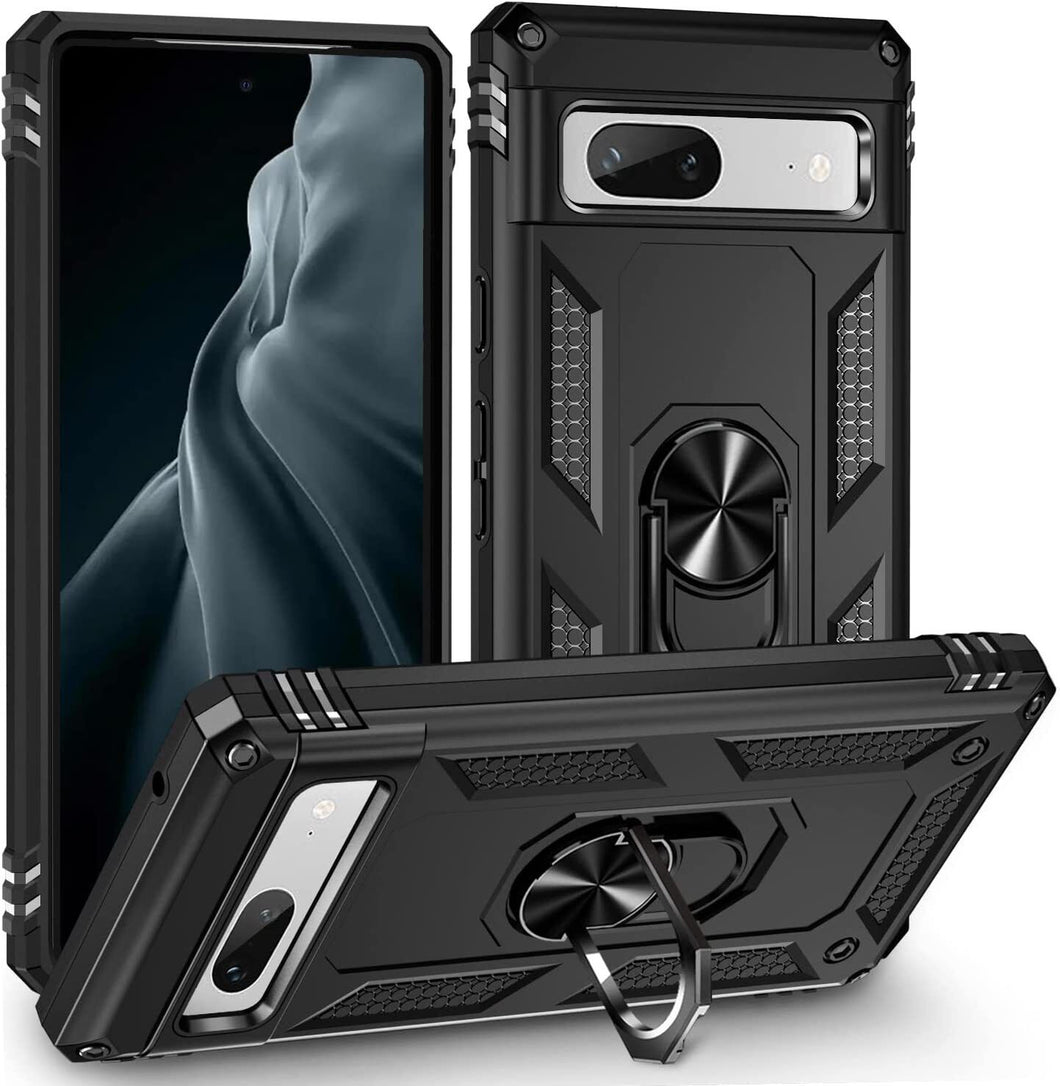 Google Pixel 7a Case Kickstand Shockproof Ring Phone Cover