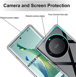 Honor Magic 6 Lite Case Clear Phone Cover & Screen Protector