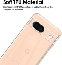 Google Pixel 8a Case Clear Phone Cover & Screen Protector