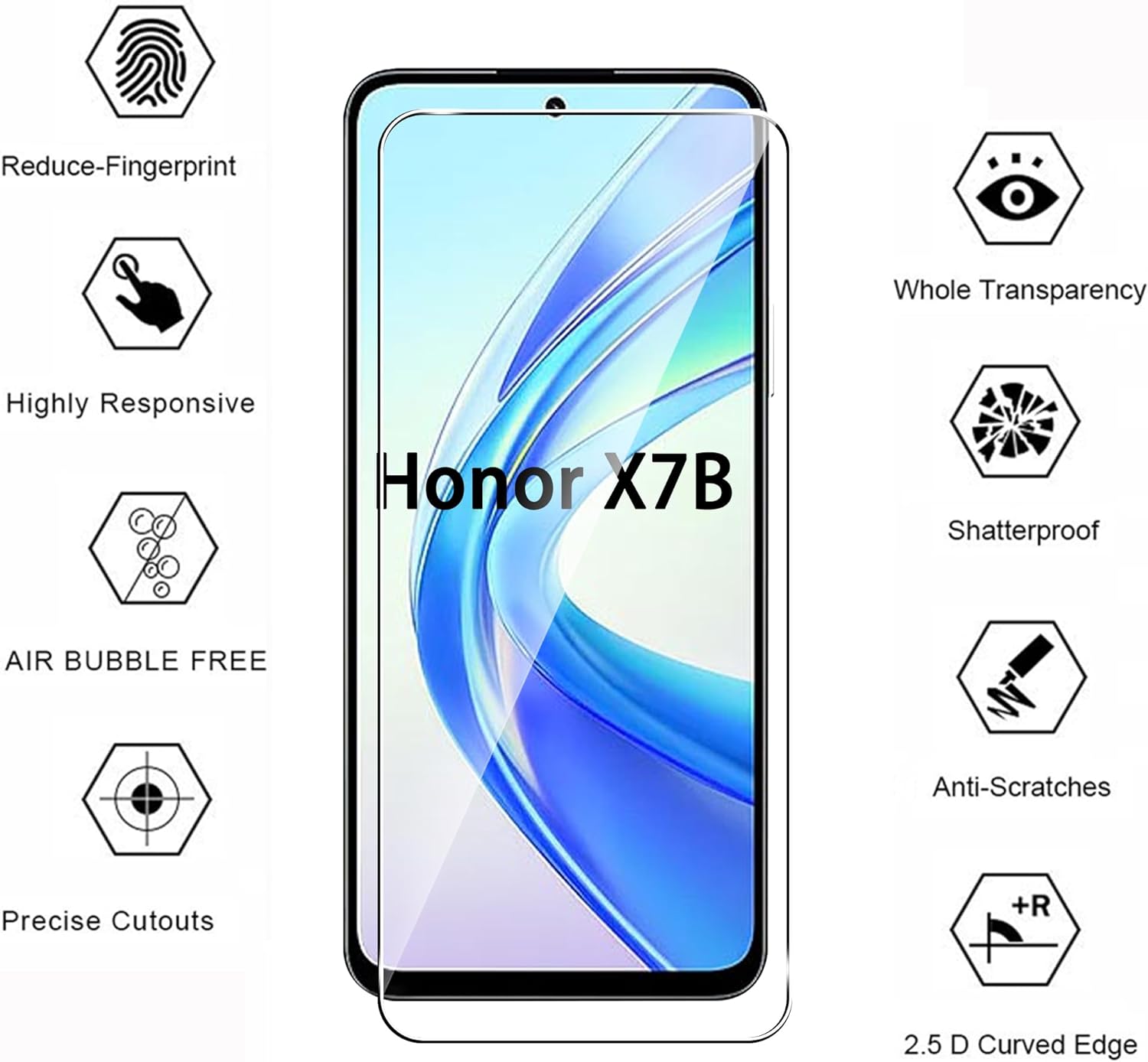 Honor X7b Screen Protector Glass
