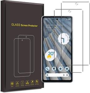 Google Pixel 7a Case Carbon Fibre And Glass Screen Protector