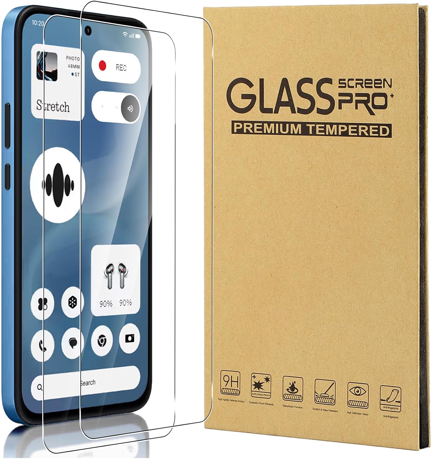 Nothing Phone (4b) Screen Protector Glass 2 Pack