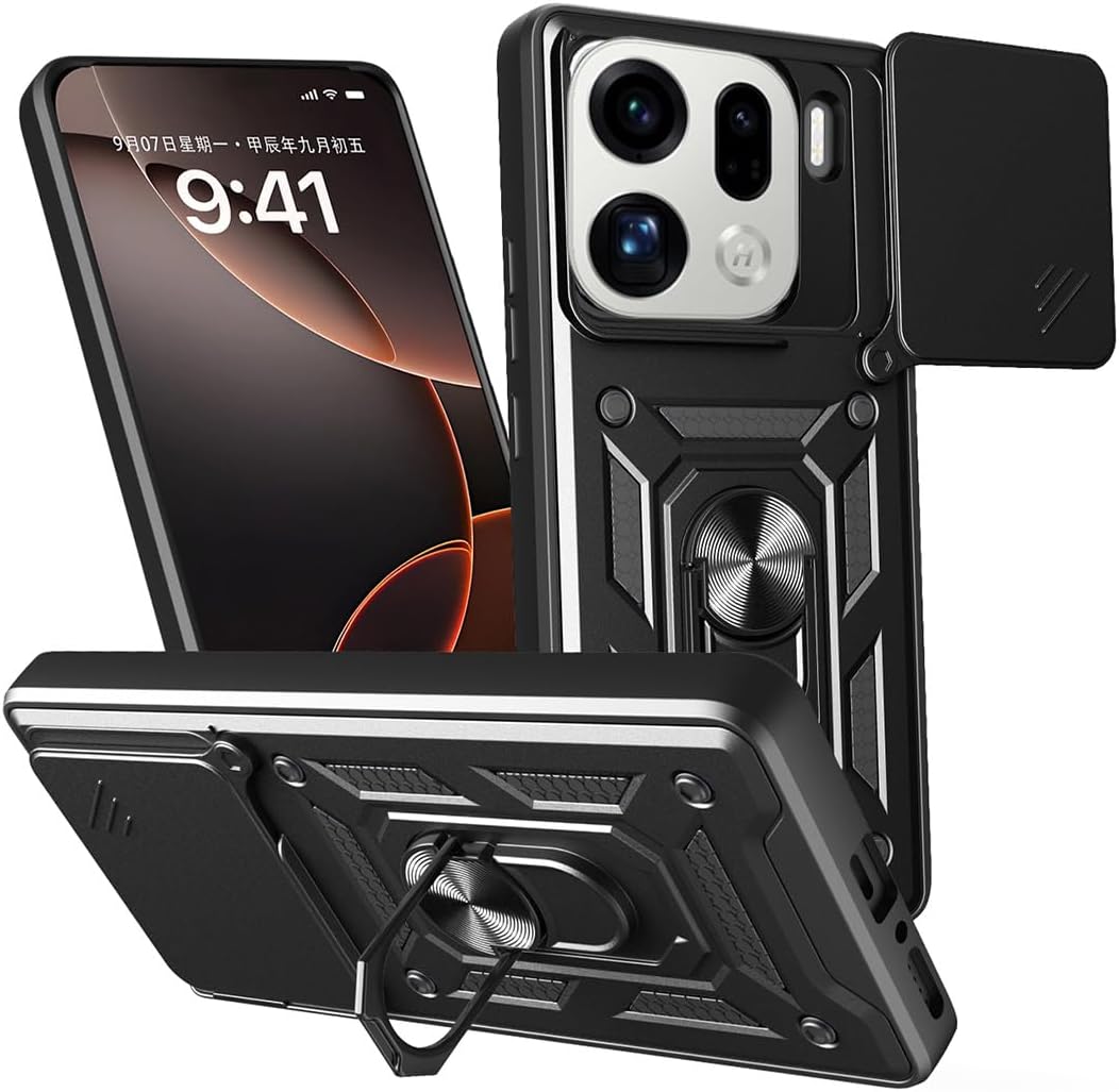 Oppo Find X9 / Find X9 Pro Case Shockproof Ring Stand Phone Cover