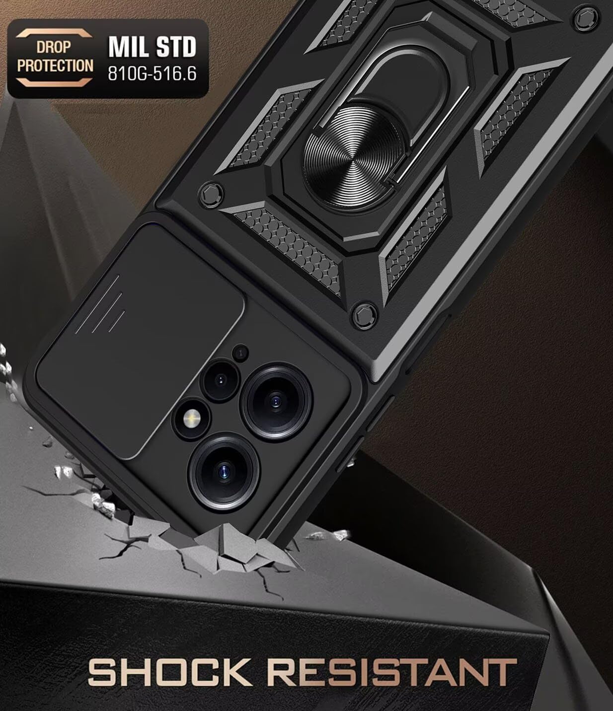 Oppo Find X9 / Find X9 Pro Case Shockproof Ring Stand Phone Cover