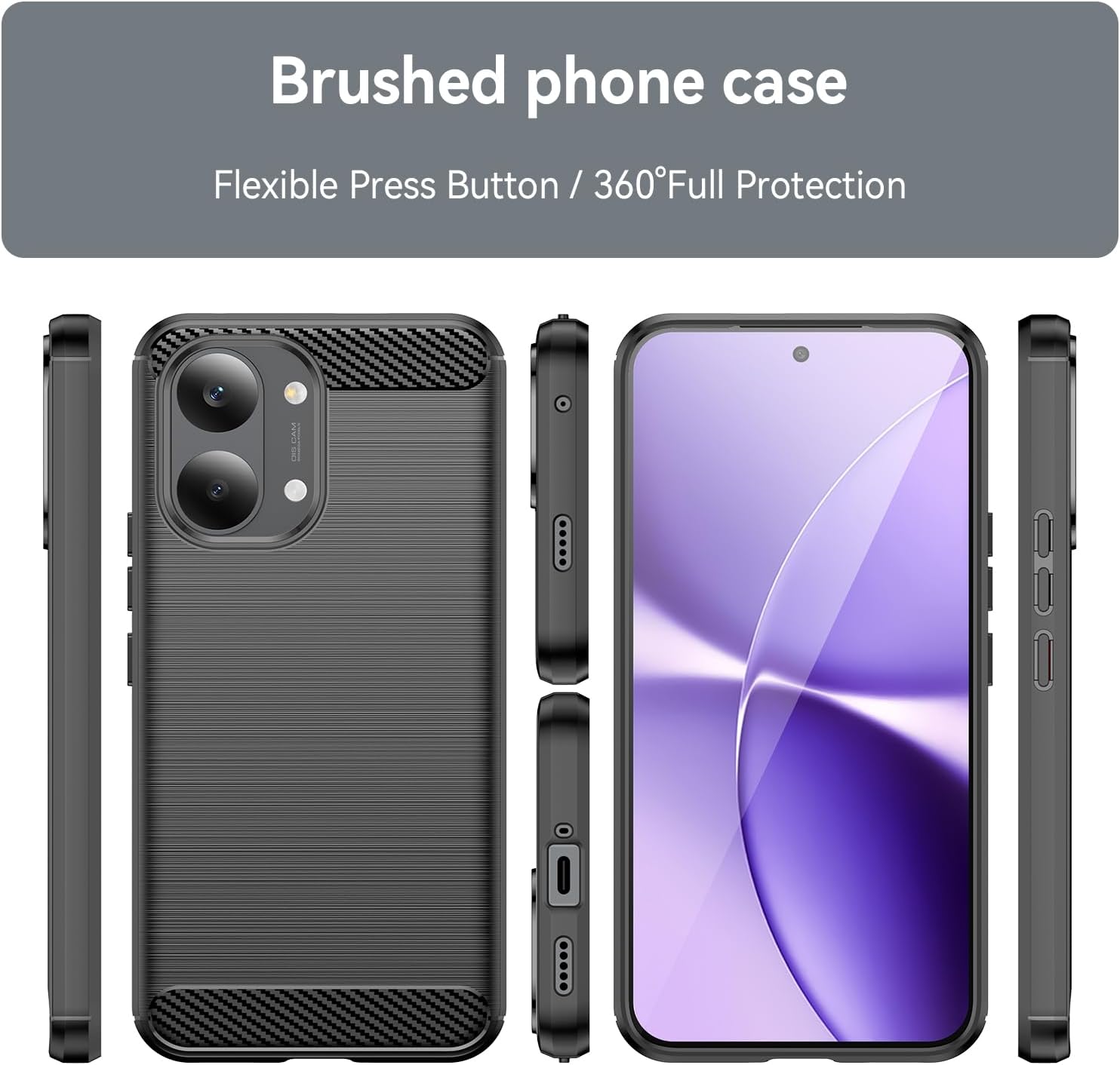 Xiaomi Poco X8 Pro / X8 Pro Max Case Carbon Fibre Phone Cover + Screen Protector