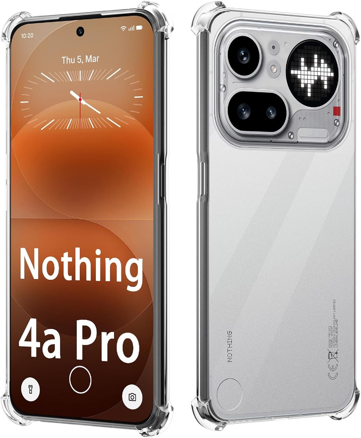 Nothing Phone (4a) Pro Case Clear Silicone Shockproof Gel Phone Cover