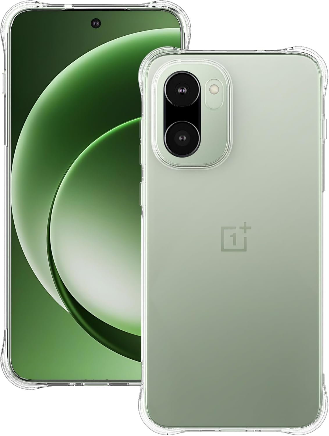 OnePlus 15R Case Clear Silicone Shockproof Gel Phone Cover