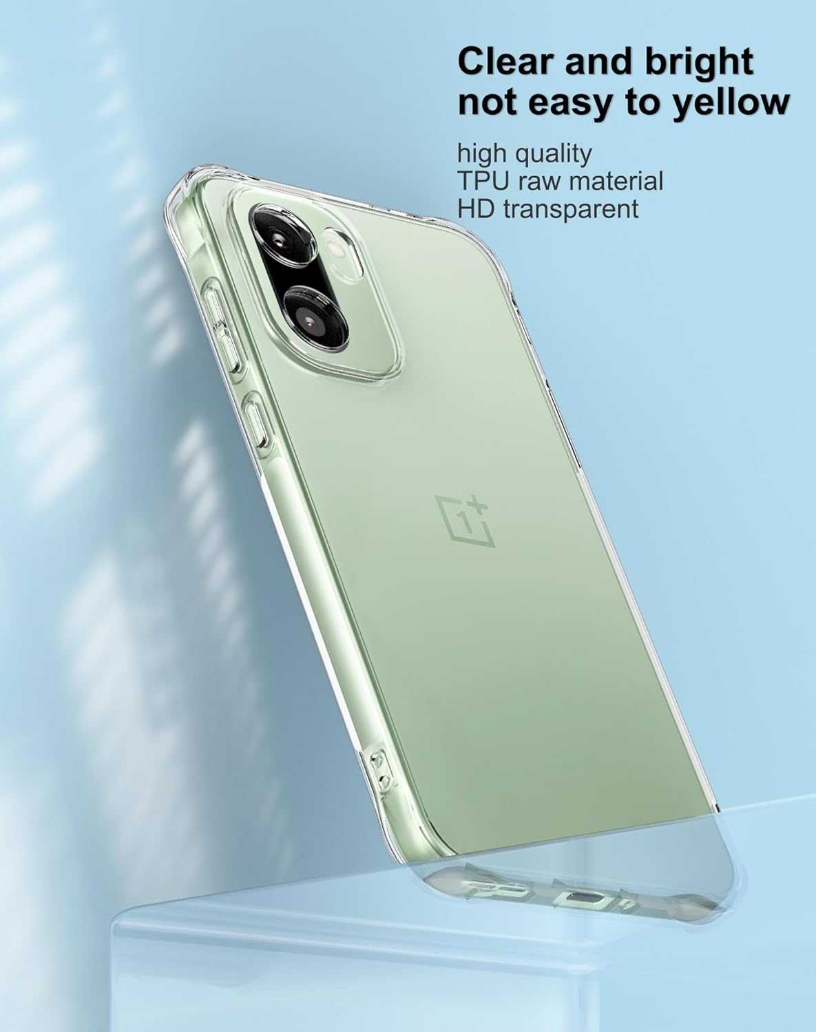 OnePlus 15R Case Clear Silicone Shockproof Gel Phone Cover