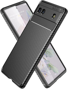 Google Pixel 7a Case Carbon Fibre And Glass Screen Protector