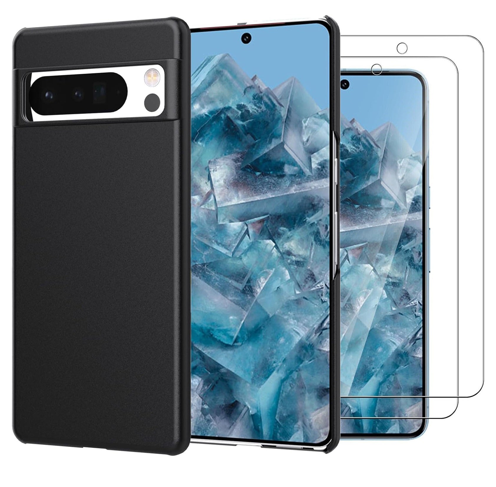 Google Pixel 8 / 8 Pro Case Matte Hard Phone Cover & Screen Protector